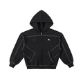 (GOGECKO X TEAMH) Boxy Zip-up Hoodie